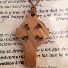 Celtic Cross / St. Patrick's Olive Wood Pendant