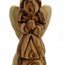 Hand Made Olive Wood Angel in Prayer Figurine Statue 11 cm 4.5" (S)