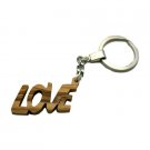 Olive Wood LOVE Keyring Key Chain from the Inspirational Range - Hand Carved in Bethlehem