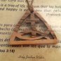 Ichthys (Fish symbol V3) Cross Olive Wood Pendant