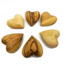 6 x Olive Wood Heart Ornaments- Meaningful Gift