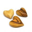 3 x Olive Wood Heart Ornaments- Meaningful Gift