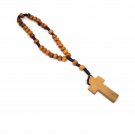 Olive Wood Anglican Brown Rope Rosary
