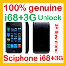 100% genuine i68+3G unlocked music phone 2GB,JAVA,Touch