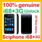 100% genuine i68+3G unlocked music phone 2GB,JAVA,Touch