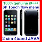 Free ship Unlock i9+++ 2Sim Dual Standby 6P flow menu cellphone