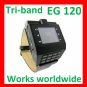 Free shipUnlock Tri-band watch phone EG120 touch screen,Camera