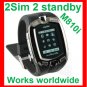 Free ship unlock watch phone M810i 2SIM 2 standby ,Touch screen