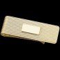 SMALL RIBBED MONEY CLIP W/SHIELD