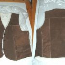 LEATHER VEST, SUEDED WITH LINING, Size:Small, **NEW**