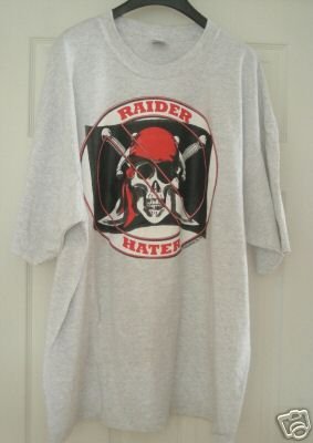 RAIDER HATER T-SHIRT, XXL **NEW**