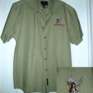 EAGLE CLAW BUTTON-DOWN SHORT SLEEVE SHIRT,SMALL **NEW**
