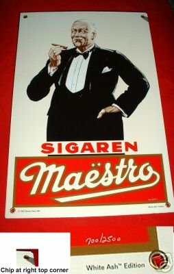 MAESTRO SIGAREN, WHITE ASH EDITION NUMBERED **NEW**