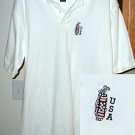 USA GOLF by CROFT & BARROW EMBROIDERED SHIRT, SML *NEW