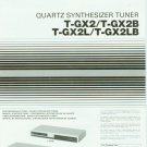 JVC T-GX2/B/L/LB STEREO TUNER OWNER'S MANUAL *NEW*