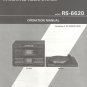 SHARP RS-6620 INTEGRATED AUDIO SYSTEM OWNER'S MANUAL