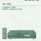 SANYO CP-850 CD PLAYER OWNER'S MANUAL *NEW*