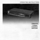 TECHNICS SL-P118 CD PLAYER OWNER'S MANUAL *NEW*