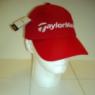 TAYLORMADE EMBROIDERED BALL CAP, RED *NEW*