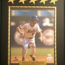 Wally Backman #6 N.Y. Mets Autographed Custom Photo Plaque
