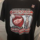 Detroit Red Wings 2002 Stanley Cup Champions Official T-Shirt Size Large