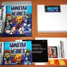GBA Gunstar Heroes Complete in Box