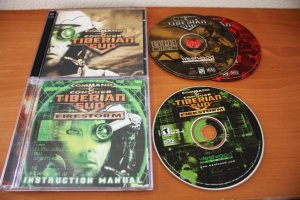 PC Command and Conquer Tiberian Sun and Firestorm Expansion CD-ROMs