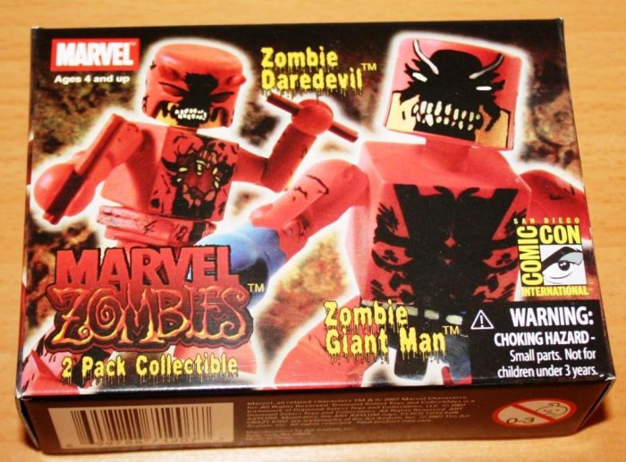 Minimates Marvel 2 Pack Factory Sealed SDCC Zombie Daredevil Zombie Giant Man 