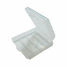 4x White Plastic Battery Storage Box Case - 2A 3A