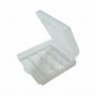 4x White Plastic Battery Storage Box Case - 2A 3A