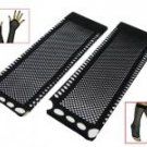 Black Grid Gothic Punk Sexy Arm Gloves Leg Warmer