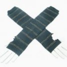 Black Yellow Light Stripe Gothic Sexy Gloves Arm Warmer