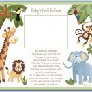 SAFARI JUNGLE ANIMALS 8"x10" BABY ULTRASOUND POEM PRINT