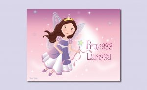 11"x14" GIRL PERSONALIZED WALL ART PRINT/FAIRY PRINCESS