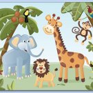 11"x14" ART PRINT FOR KIDS / JUNGLE SAFARI ANIMALS