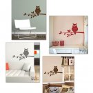 Owl on a Branch - Vinyl Wall Decal Smileywalls Design