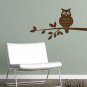 Owl on a Branch - Vinyl Wall Decal Smileywalls Design