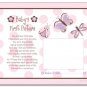 LADYBUG BUTTERFLY DRAGONFLY BABY ULTRASOUND POEM PRINT