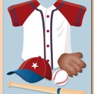 11"x14" BOYS WALL ART PRINT / SPORT BASEBALL UNIFORM