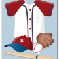 11"x14" BOYS WALL ART PRINT / SPORT BASEBALL UNIFORM