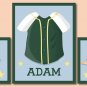 SET OF 3 PERSONALIZED WALL ART PRINTS SPORTS BASEBALL