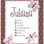 BABY ULTRASOUND POEM PRINT BUTTERFLY DRAGONFLY LADYBUG