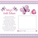 BABY ULTRASOUND POEM PRINT BUTTERFLY DRAGONFLY LADYBUG