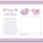 8"x10" BABY ULTRASOUND POEM PRINT LOVE BIRDS & FLOWERS