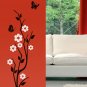 Japanese Cherry Blossom & Butterflies Vinyl Wall Decal