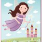 11"x14" GIRL'S PERSONALIZED ART PRINT MONKEY SISTERS