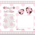 MOD LADYBUGS FLOWERS 8"x10" BABY ULTRASOUND POEM PRINT