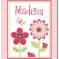 BERRY GARDEN BUTTERFLY FLOWERS PERSONALIZED ART PRINT