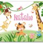 11"x14" GIRL PERSONALIZED NAME PRINT JUNGLE RAINFOREST