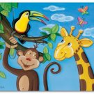 11"x14" ART PRINT NURSERY KID'S ROOMS /  JUNGLE ANIMALS